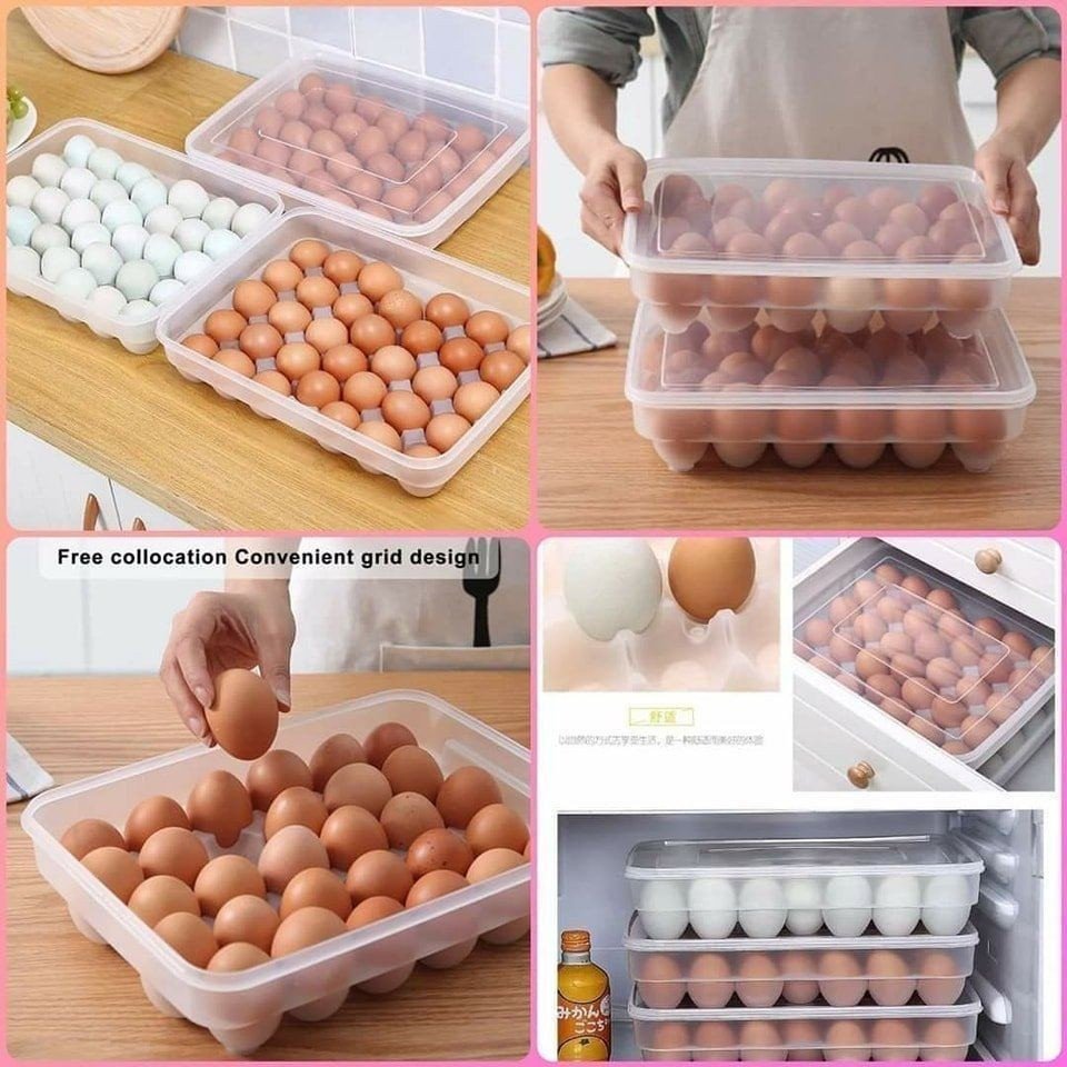 34 Grid Egg Storage Box